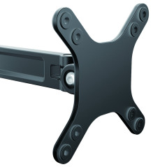 StarTech.com Bras d'écran à montage mural - Pivot simple - Support mural pour moniteur plat à fixation VESA jusqu'à 27" 15 kg (A