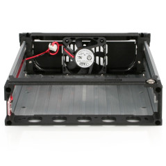 StarTech.com Rack amovible robuste en aluminium 5,25" avec ventilateur pour disque dur SATA 3,5" - Tiroir HDD 3,5 pouces (DRW150