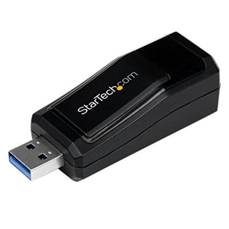 StarTech.com Adaptateur réseau USB 3.0 vers Gigabit Ethernet - Convertisseur USB vers RJ45 - M/F - Noir (USB31000NDS)