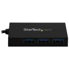StarTech.com Hub USB 3.0 à 4 ports - 5Gbps - USB-A vers 3x USB-A 1x USB-C - Adaptateur d'alimentation inclus (HB30A3A1CSFS)