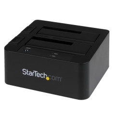 StarTech.com Dock pour Disque Dur à 2 baies USB 3.0 / eSATA vers SATA, Station d'Accueil pour SSD/HDD Externe 2,5/3,5" SATA I/II