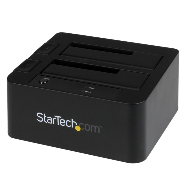 StarTech.com Dock pour Disque Dur à 2 baies USB 3.0 / eSATA vers SATA, Station d'Accueil pour SSD/HDD Externe 2,5/3,5" SATA I/II StarTech.com Dock pour Disque Dur à 2 baies USB 3.0 / eSATA vers SATA, Station d'Accueil pour SSD/HDD Externe 2,5/3,5" SATA I/II