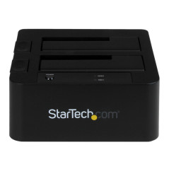 StarTech.com Dock pour Disque Dur à 2 baies USB 3.0 / eSATA vers SATA, Station d'Accueil pour SSD/HDD Externe 2,5/3,5" SATA I/II