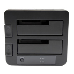 StarTech.com Dock pour Disque Dur à 2 baies USB 3.0 / eSATA vers SATA, Station d'Accueil pour SSD/HDD Externe 2,5/3,5" SATA I/II