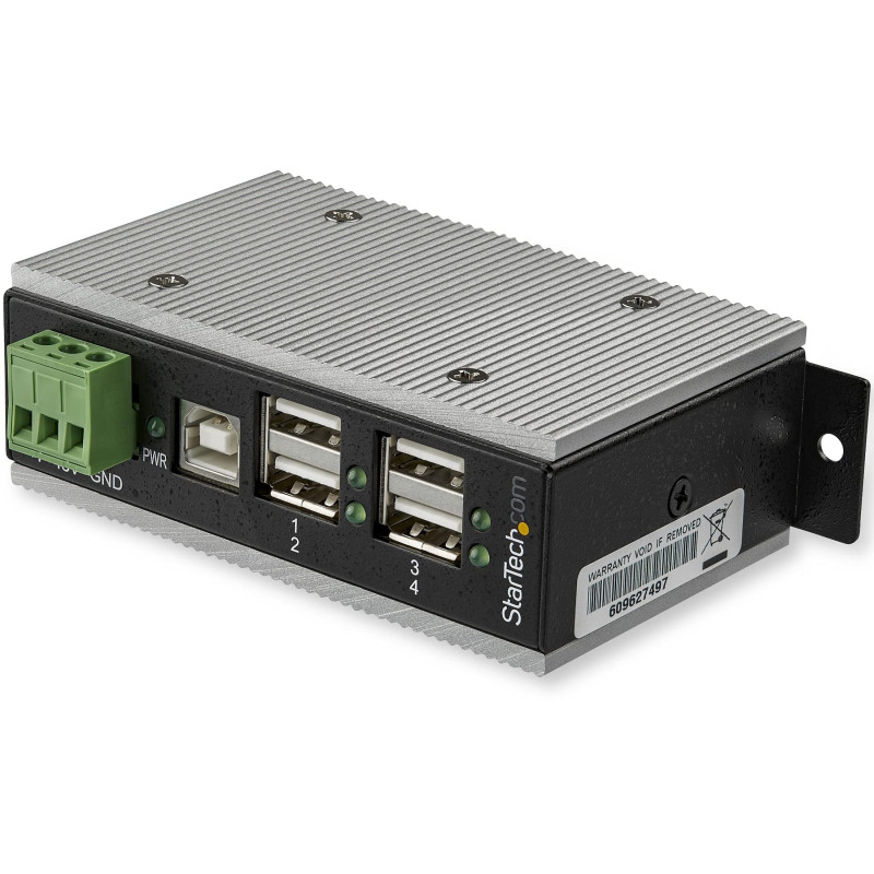 StarTech.com Multiprise USB 2.0 industrielle à 4 ports avec protection électrostatique (ESD) 15 kV StarTech.com Multiprise USB 2.0 industrielle à 4 ports avec protection électrostatique (ESD) 15 kV