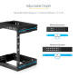 StarTech.com Rack Réseau Mural 12U à 2 Montants, Rack Serveur 19" à Cadre Ouvert, Profondeur Ajustable, Rack de Données Mural po StarTech.com Rack Réseau Mural 12U à 2 Montants, Rack Serveur 19" à Cadre Ouvert, Profondeur Ajustable, Rack de Données Mural po