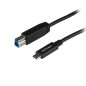 StarTech.com Câble USB 3.1 USB-C vers USB-B de 1 m - 10Gbps - Cordon USB C vers B - Mâle / Mâle - Noir (USB31CB1M) StarTech.com Câble USB 3.1 USB-C vers USB-B de 1 m - 10Gbps - Cordon USB C vers B - Mâle / Mâle - Noir (USB31CB1M)