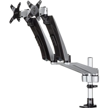 StarTech.com Support de bureau pour 2 écrans avec bras articulés - Multidirectionnel - Empilable - Installation sans outil (ARMD