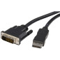 StarTech.com Câble DisplayPort vers DVI - Câble/Cordon Adaptateur Convertisseur Vidéo d'Écran DisplayPort (DP) vers DVI de 3 m - StarTech.com Câble DisplayPort vers DVI - Câble/Cordon Adaptateur Convertisseur Vidéo d'Écran DisplayPort (DP) vers DVI de 3 m -