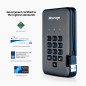 iStorage diskAshur PRO2 SSD 256 GB Secure Solid State Drive FIPS Level 3 Password Protected Dust/Water-Resistant. IS-DAP2-256-SS iStorage diskAshur PRO2 SSD 256 GB Secure Solid State Drive FIPS Level 3 Password Protected Dust/Water-Resistant. IS-DAP2-256-SS