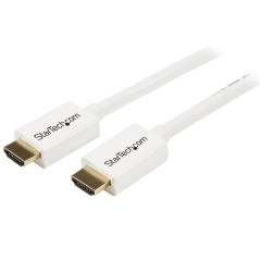StarTech 5m 16 ft White CL3 in-Wall High Speed HDMI Cable - Ultra HD 4k x 2k HDMI Cable - HDMI to HDMI M/M - Audio/Video, Gold-P