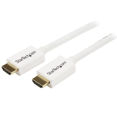 StarTech 5m 16 ft White CL3 in-Wall High Speed HDMI Cable - Ultra HD 4k x 2k HDMI Cable - HDMI to HDMI M/M - Audio/Video, Gold-P