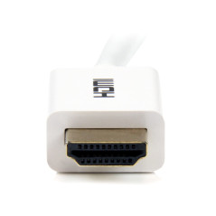 StarTech 5m 16 ft White CL3 in-Wall High Speed HDMI Cable - Ultra HD 4k x 2k HDMI Cable - HDMI to HDMI M/M - Audio/Video, Gold-P