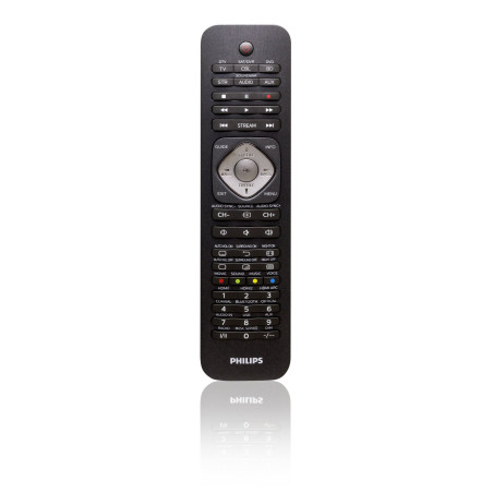 Philips SRP5016/10 Télécommande Universelle 6 en 1 avec Raccourcis, Touches Programmables, Configuration Rapide, Noir