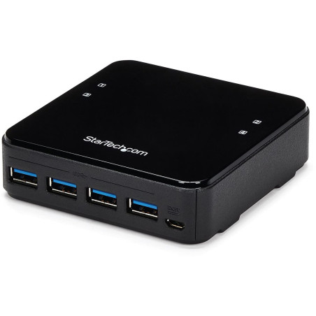 StarTech.com Switch de partage de périphériques USB 3.0 avec 4 entrées / 4 sorties - Alimentation par USB (HBS304A24A)