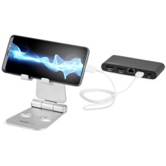 StarTech.com Support pour tablette tactile - Pliable - Pied universel pour tablette / smartphone en aluminium (USPTLSTND)