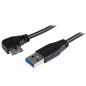 StarTech.com Câble Micro USB 3.0 slim - Cordon USB-A vers Micro-B à angle gauche de 2 m - USB 3.1 Gen 1 (5 Gb/s) - M/M (USB3AU2M StarTech.com Câble Micro USB 3.0 slim - Cordon USB-A vers Micro-B à angle gauche de 2 m - USB 3.1 Gen 1 (5 Gb/s) - M/M (USB3AU2M