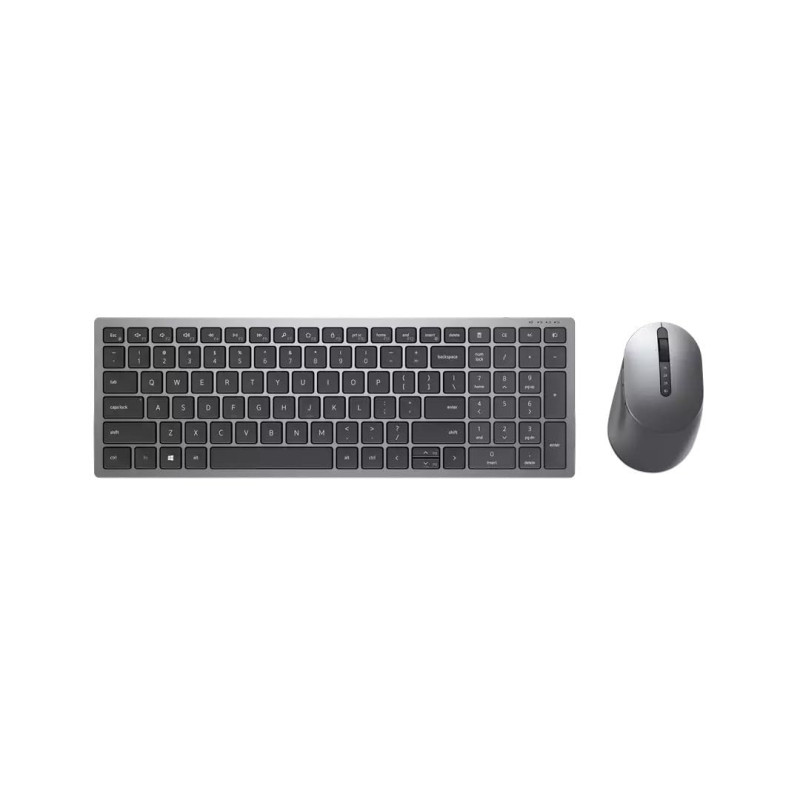 Dell KM7120W Clavier RF sans Fil + Bluetooth QWERTY US International Gris, Titane Dell KM7120W Clavier RF sans Fil + Bluetooth QWERTY US International Gris, Titane