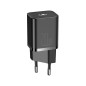 BASEUS Chargeur Marque Modèle USB-C Super Sir SI Quick Charger 1C 20W Chargeur Secteur avec Foudre 100 cm Noir BASEUS Chargeur Marque Modèle USB-C Super Sir SI Quick Charger 1C 20W Chargeur Secteur avec Foudre 100 cm Noir
