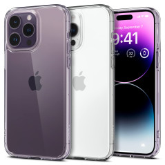 Spigen Ultra Hybrid Coque pour iPhone 14 Pro Max [Anti-Jaunissement] - Transparent
