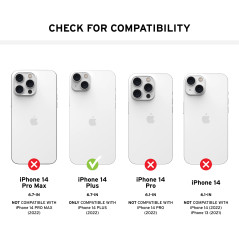 Urban Armor Gear UAG Civilian Housse Compatible avec Apple iPhone 14 Plus [Wireless Charging/magnétiquement Compatible, Résistan