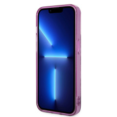 Guess Coque de Protection pour iPhone 14 Pro Max - Motif Floral Fuchsia IML - Anti-Rayures - PC/TPU - Confortable et Durable - a