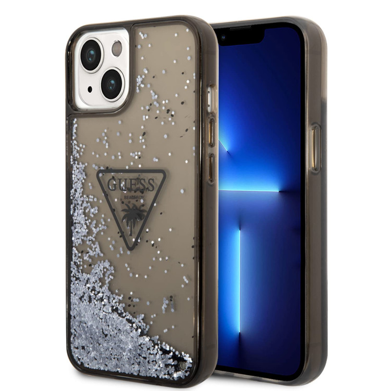 Guess Coque de Protection pour iPhone 14 Plus avec Paillette