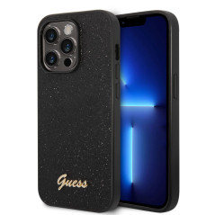 Guess GUHCP14LHGGSHK Coque Rigide pour iPhone 14 Pro 6,1" Noir/Noir