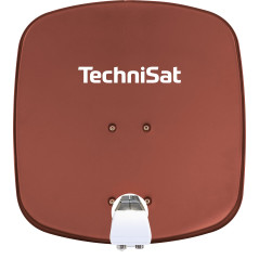 TechniSat DIGIDISH 45 – Antenne Satellite pour 2 utilisateurs (Petite Installation Satellite de 45 cm - kit Complet avec Support