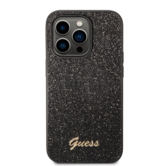 Guess GUHCP14LHGGSHK Coque Rigide pour iPhone 14 Pro 6,1" Noir/Noir