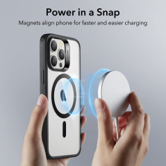 ESR Coque pour iPhone 14 Pro Max, Compatible avec MagSafe, Hybrid Magnétique Case pour iPhone 14 Pro Max avec HaloLock, Protecti