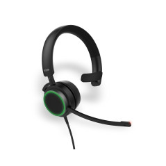 Snom A330M Casque Filaire avec Écouteurs Supra-Auriculaires - Audio Pleine Bande, Microphone Anti-Bruit, Commande 5 Boutons, Co