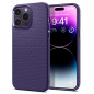 Spigen Coque pour iPhone 14 Pro, Liquid Air, [Surface Antidérapante] 6,1 Pouces - Violet Foncé