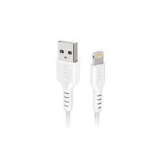 SBS Données de câble/Charge USB 2.0 - Lightning C-89 Blanc pour iPhone