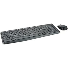Logitech MK235 Combo Clavier et Souris, Clavier US INT'L QWERTZ