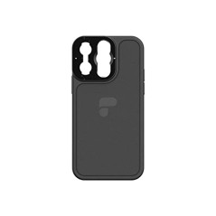 PolarPro - LiteChaser - iPhone 13 - Étui Pro - Noir - compatibilité MagSafe - Filtre/Support d'objectif en Aluminium - protégé e