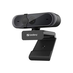 Sandberg USB Webcam Pro | Webcam 1080P avec Microphone pour PC, Ordinateur Portable, MacBook | Caméra de Streaming pour la confé