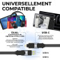 Rolling Square inCharge X – Câble de charge USB C, câble Lightning pour smartphone, câble universel 6 en 1, prise USB, noir, 100 Rolling Square inCharge X – Câble de charge USB C, câble Lightning pour smartphone, câble universel 6 en 1, prise USB, noir, 100