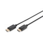 DIGITUS Câble DisplayPort - Full-HD 1080p/60Hz - 3m - avec verrouillage - Displayport 1.1a - Compatible avec PC, moniteur, carte