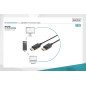 DIGITUS Câble DisplayPort - Full-HD 1080p/60Hz - 3m - avec verrouillage - Displayport 1.1a - Compatible avec PC, moniteur, carte