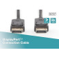 DIGITUS Câble DisplayPort - Full-HD 1080p/60Hz - 3m - avec verrouillage - Displayport 1.1a - Compatible avec PC, moniteur, carte