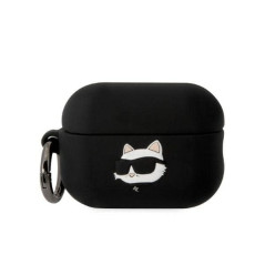 Karl Lagerfeld Silicone NFT Choupette Head 3D Coque AirPods Pro 2, Noir
