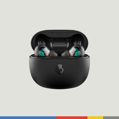 Skullcandy Rail Écouteurs Intra-Auriculaires sans Fil, Autonomie 42 h, Skull-IQ, Compatible Alexa, Microphone, Compatible iPhone