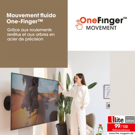 Vogel's TVM 7655 Signature Support Mural pivotant pour téléviseur 40-77" Premium DesignMount Support TV orientable jusqu'à 120 °
