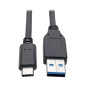 Tripp Lite Câble USB 3.1 Gen 1 5 Gbps USB-C vers USB-A, Type-C, Thunderbolt 3, (M/M), 1,83 m (U428-006)
