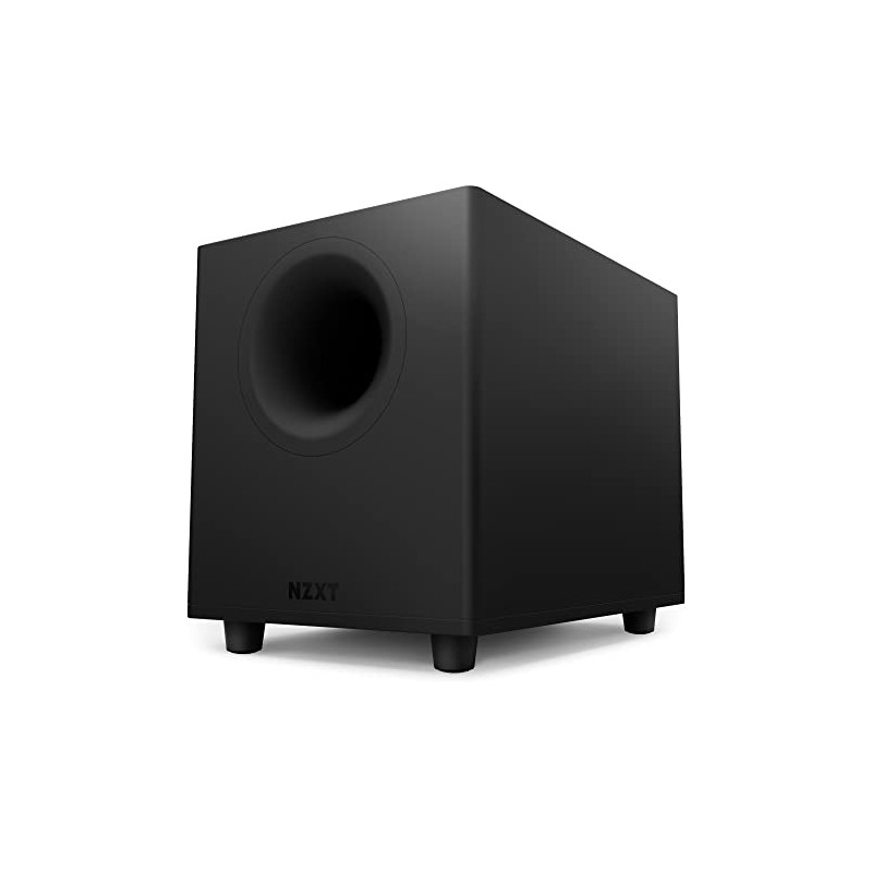 NZXT Relay Caisson de Basses PC - AP-SUB80-EU - Noir - 140 Watts - Basses Profondes et puissantes - Haut-Parleur Down-Firing de NZXT Relay Caisson de Basses PC - AP-SUB80-EU - Noir - 140 Watts - Basses Profondes et puissantes - Haut-Parleur Down-Firing de