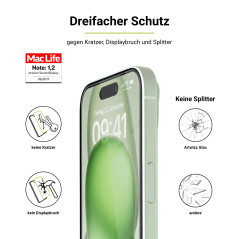 Artwizz SecondDisplay für iPhone 15 und iPhone 15 Pro Glasschutzfolie