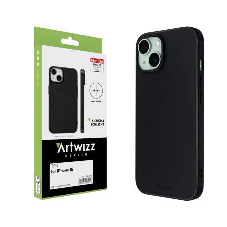 Artwizz TPU Case für iPhone 15 in Schwarz
