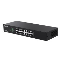 Tenda Switch Ethernet 16 Ports, Switch Gigabit 10/100/1000 Mbps, Plug & Play, Rackable, Auto MDI/MDIX, Format Bureau, Boitier Mé
