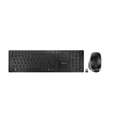 CHERRY DW 9500 Slim, Ensemble Clavier et Souris sans Fil, Disposition espagnole (QWERTY), Bluetooth ou Radio 2,4 GHz, Souris Erg